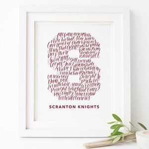 Scranton Knights Word Art